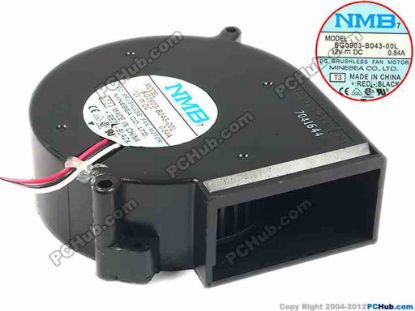 88875 NMB-MAT / Minebea BG0903-B043-00L Server - Blower Fan 00, bw97x97x33, 3-wire, 12V 0.84A NMB-MAT / Minebea BG0903-B043-00L Server - Blower Fan 