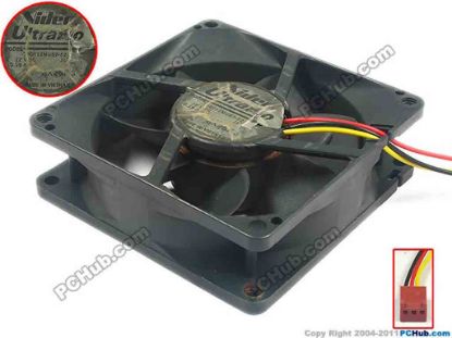 88960 Nidec T80T12MUB7-52 Server - Square Fan J17, sq80x80x25, w85x3x3, 12V 0.19A Nidec T80T12MUB7-52 Server - Square Fan 