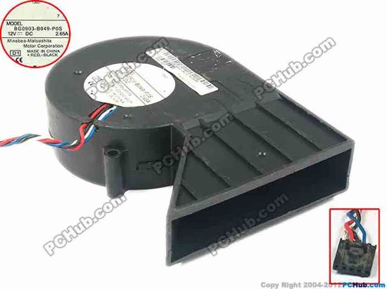 89104 NMB-MAT / Minebea BG0903-B049-P0S Server - Blower Fan D1, bw138x92x28, w210x4x4,12V 2.65A  NMB-MAT / Minebea BG0903-B049-P0S Server - Blower Fan 