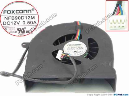 89375 Foxconn NFB90D12M Server - Blower Fan w115x4x4, 12V 0.50A Foxconn NFB90D12M Server - Blower Fan 