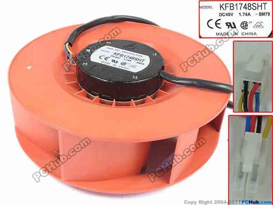 89476 Delta Electronics KFB1748SHT Server - Round Fan w260x4x4, 48V 1.74A Delta Electronics KFB1748SHT Server - Round Fan 