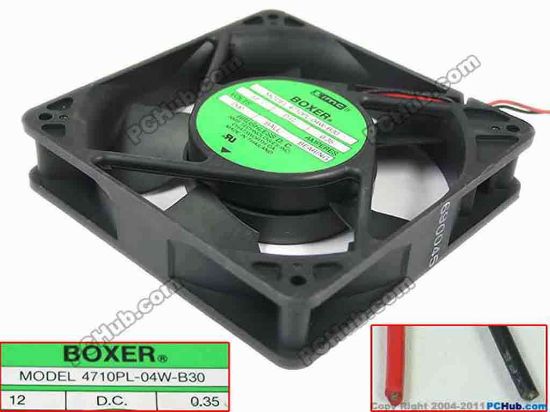 89738 NMB-MAT / Minebea 4710PL-04W-B30 Server - Square Fan D00, sq120x120x25, w2, 12V 0.35A NMB-MAT / Minebea 4710PL-04W-B30 Server - Square Fan 