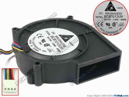 89931 Delta Electronics BCB1012UH Server - Blower Fan -9Q68, bw97x97x25, w75x4x4, 12V 3.84A Delta Electronics BCB1012UH Server - Blower Fan 