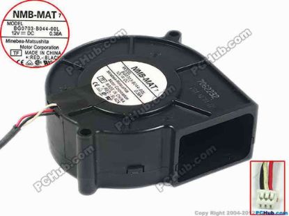 89995 NMB-MAT / Minebea BG0703-B044-00L Server - Blower Fan TF, bw75x75x30, 3-wire, 12V 0.38A NMB-MAT / Minebea BG0703-B044-00L Server - Blower Fan 