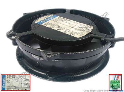 90129 ebm-papst DV 6248 / 2 TDP Server - Round Fan DV6248/2TDP, dia170x170x50, w120x4x4, 48V 1.8A ebm-papst DV 6248 / 2 TDP Server - Round Fan 