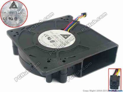 90165 Delta Electronics BFB1248GH Server - Blower Fan -SP15, bw120x120x32, w40x4x6, 48V 0.96A Delta Electronics BFB1248GH Server - Blower Fan 