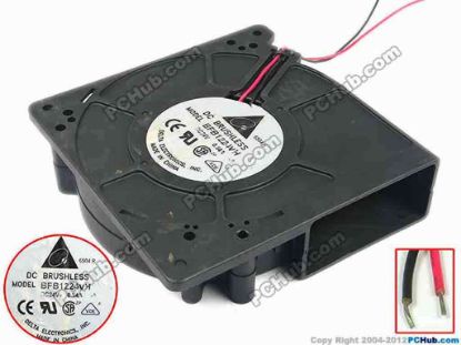 90168 Delta Electronics BFB1224VH Server - Blower Fan bw120x120x32, 2-wire , 24V 0.84A Delta Electronics BFB1224VH Server - Blower Fan