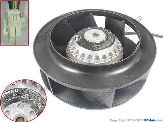 90289 ebm-papst R2E190-A050-16 Server - Round Fan R2E190-A050-16, AC 115V 81W ebm-papst R2E190-A050-16 Server - Round Fan