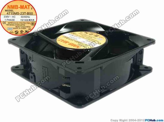 90440 NMB-MAT / Minebea 4715MS-23T-B50 Server - Square Fan D00, sq120x120x38, 230V 15W NMB-MAT / Minebea 4715MS-23T-B50 Server - Square Fan 