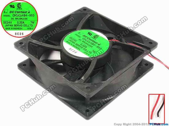 90492 Japan Servo CNDC24B4-953 Server - Square Fan sq120x120x38, 2-wire , 24V 0.32A Japan Servo CNDC24B4-953 Server - Square Fan 