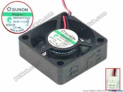 90793 SUNON GM0503PFV2-8 Server - Square Fan GN, sq30x30x10, w55x2x2, 5V 0.5W SUNON GM0503PFV2-8 Server - Square Fan 
