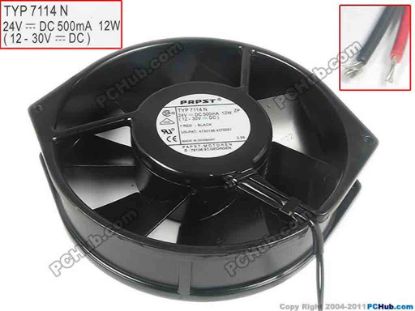 91181 ebm-papst TYP 7114 N Server - Round Fan TYP7114N, dia170x150x38, 2-wire, 24V 500mA ebm-papst TYP 7114 N Server - Round Fan 