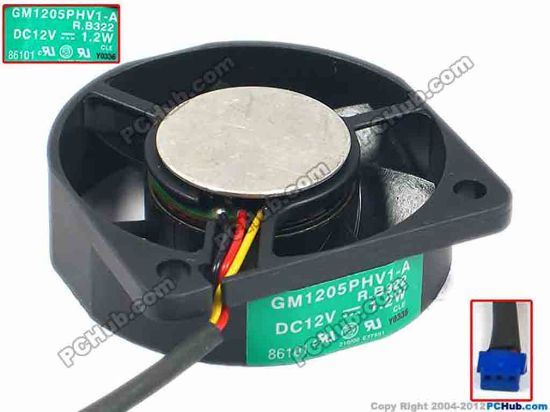 91470 SUNON GM1205PHV1-A Server - Round Fan R.B322, dia50x50x15mm, w60x3x3, 12V 1.2W SUNON GM1205PHV1-A Server - Round Fan
