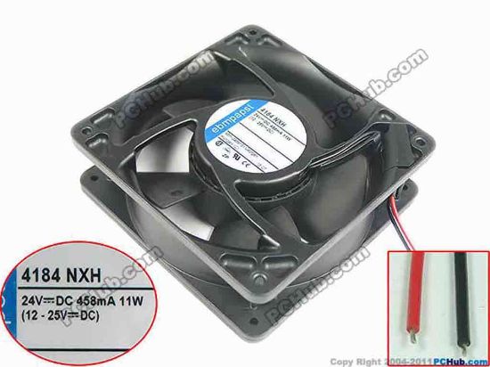 91501 ebm-papst TYP 4184 NXH Server - Square Fan TYP4184NXH, sq120x120x38, 24V 11W ebm-papst TYP 4184 NXH Server - Square Fan 
