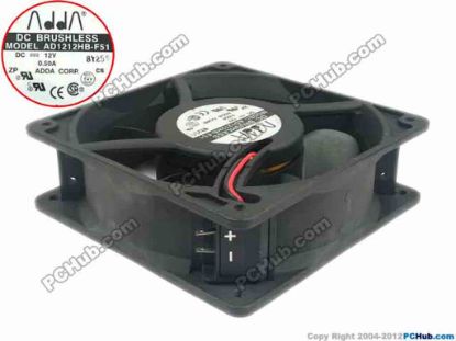 91833 ADDA AD1212HB-F51 Server - Square Fan S, sq120x120x38, 2-wire, 12V 0.5A ADDA AD1212HB-F51 Server - Square Fan 