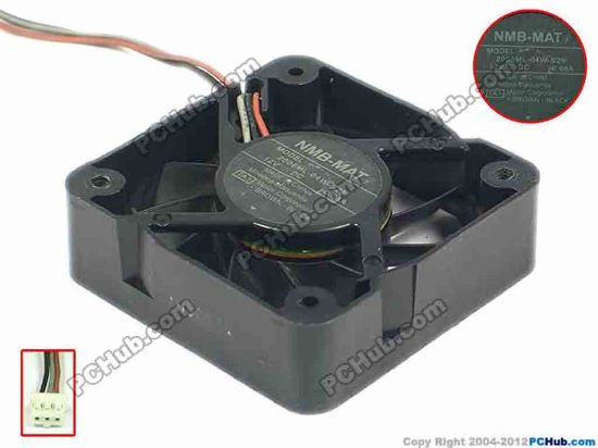 91864 NMB-MAT / Minebea 2006ML-04W-S29 Server - Square Fan TA3, TA5, sq50x50x15, w110x3x3, 12V 0.08A NMB-MAT / Minebea 2006ML-04W-S29 Server - Square Fan 
