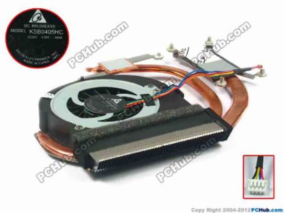 91889 Lenovo IdeaPad Z360 Cooling Fan  -AB48, w55x4x4, 5V 0.50A, Heatsink Fan Lenovo IdeaPad Z360 Cooling Fan  