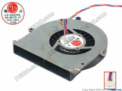 92136 LG Innotek MFNC-C541A Cooling Fan  E33-0900172-L01, w80x3x3, 5V, Bare fan LG Innotek MFNC-C541A Cooling Fan  
