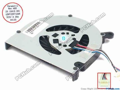 92181 Panasonic UDQFZZR71DAR Cooling Fan  23.10410.001, w30x5x5, 5V 0.28A, Bare fan Panasonic UDQFZZR71DAR Cooling Fan  