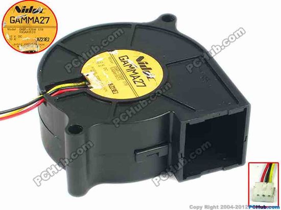 92468 Nidec D06F-12SM Server - Blower Fan 07B, bw58x58x25, w95x3x3, 12V 0.1A Nidec D06F-12SM Server - Blower Fan 