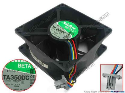 92633 Nidec M35556-35 Server - Square Fan DEL, sq92x92x38, w40x4x4, 12V 1A Nidec M35556-35 Server - Square Fan 