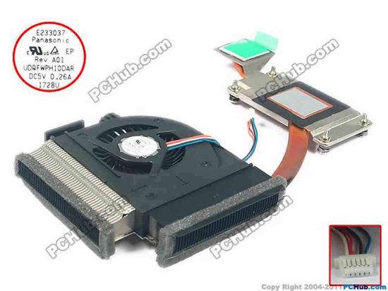 92642 Lenovo ThinkPad Edge E520 Cooling Fan  04W183, 4W183, 5V Heatsink fan Lenovo ThinkPad Edge E520 Cooling Fan  