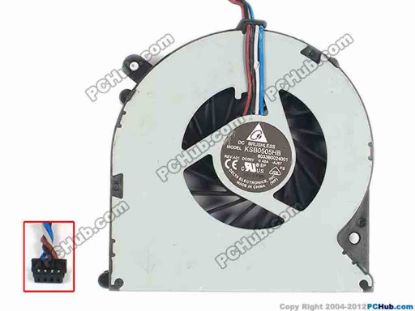 93043 Delta Electronics KSB0505HB Cooling Fan  -AJ67, -AJ66, W40x4x4, 5V 0.40A, Bare fan Delta Electronics KSB0505HB Cooling Fan  