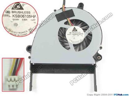93133 Delta Electronics KSB06105HA Cooling Fan  -AJ47, w20x3x3, 5V 0.50A, Bare fan Delta Electronics KSB06105HA Cooling Fan  <span style="font-family: arial, helvetica, sans-serif; color: #ff0000;">For&nbsp;</span><span style="font-size: 10.5pt; font-family: arial, helvetica, sans-serif; color: #ff0000; background: #ececec;">Fujitsu Lifebook A531, AH531</span>