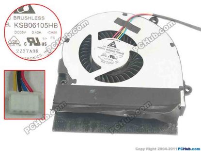 93271 Delta Electronics KSB06105HB Cooling Fan  -CA56, w55x4x4, 5V 0.40A, Bare fan Delta Electronics KSB06105HB Cooling Fan  