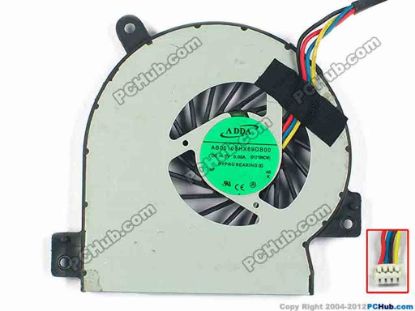 93305 ASUS Eee PC 1215 Series Cooling Fan  01215NCW, w40x4x4, 5V 0.50A, Bare fan ASUS Eee PC 1215 Series Cooling Fan  