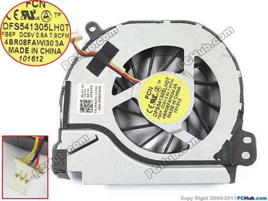 93351 Forcecon DFS541305LH0T Cooling Fan  FB6P, w15x3x3, 5V 0.5A,Bare fan Forcecon DFS541305LH0T Cooling Fan  