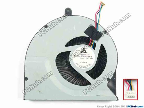 93442 Delta Electronics KSB0705HB Cooling Fan  -BK35, w20x44, 5 0.40A, Bare fan Delta Electronics KSB0705HB Cooling Fan  