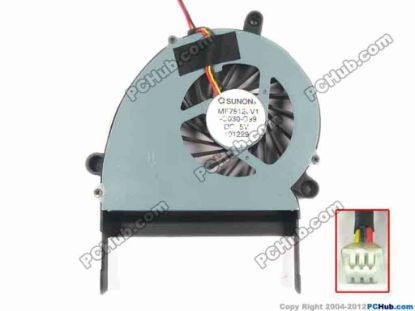 93652 SUNON MF75120V1-C030-G99 Cooling Fan  w25x3x3, 5V 2.5W, Bare fan SUNON MF75120V1-C030-G99 Cooling Fan  <span style="font-family: arial, helvetica, sans-serif; color: #ff0000;">For&nbsp;</span><span style="font-size: 10.5pt; font-family: arial, helvetica, sans-serif; color: #ff0000; background: #ececec;">Fujitsu Lifebook A531, AH531</span>