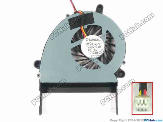 93652 SUNON MF75120V1-C030-G99 Cooling Fan  w25x3x3, 5V 2.5W, Bare fan SUNON MF75120V1-C030-G99 Cooling Fan  <span style="font-family: arial, helvetica, sans-serif; color: #ff0000;">For&nbsp;</span><span style="font-size: 10.5pt; font-family: arial, helvetica, sans-serif; color: #ff0000; background: #ececec;">Fujitsu Lifebook A531, AH531</span>