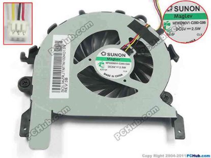 93662 SUNON MF60090V1-C280-G99 Cooling Fan  w25x3x3, 5V 2.5W, Bare fan SUNON MF60090V1-C280-G99 Cooling Fan  <span style='widows: 2; text-transform: none; background-color: #ffffff; text-indent: 0px; letter-spacing: normal; display: inline !important; font: bold 16px/24px tahoma, arial, "hiragino sans gb", 宋体, sans-serif; white-space: normal; orphans: 2; float: none; color: #3c3c3c; word-spacing: 0px; -webkit-text-size-adjust: auto; -webkit-text-stroke-width: 0px'><span class="Apple-converted-space" style="color: #ff0000">&nbsp;</span><span style="color: #ff0000">ACER Travelmate 5760 5760Z 5760G</span></span>