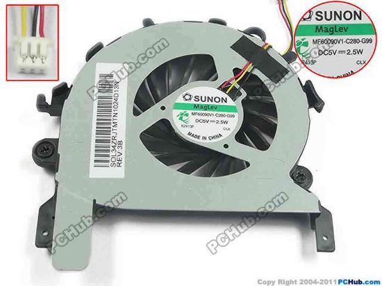 93662 SUNON MF60090V1-C280-G99 Cooling Fan  w25x3x3, 5V 2.5W, Bare fan SUNON MF60090V1-C280-G99 Cooling Fan  <span style='widows: 2; text-transform: none; background-color: #ffffff; text-indent: 0px; letter-spacing: normal; display: inline !important; font: bold 16px/24px tahoma, arial, "hiragino sans gb", 宋体, sans-serif; white-space: normal; orphans: 2; float: none; color: #3c3c3c; word-spacing: 0px; -webkit-text-size-adjust: auto; -webkit-text-stroke-width: 0px'><span class="Apple-converted-space" style="color: #ff0000">&nbsp;</span><span style="color: #ff0000">ACER Travelmate 5760 5760Z 5760G</span></span>