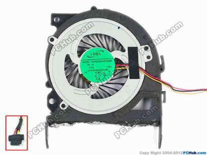 93867 ADDA AD05305HX07G300 Cooling Fan  TEA, w35x3x3, 5V 0.50A, Bare fan ADDA AD05305HX07G300 Cooling Fan  