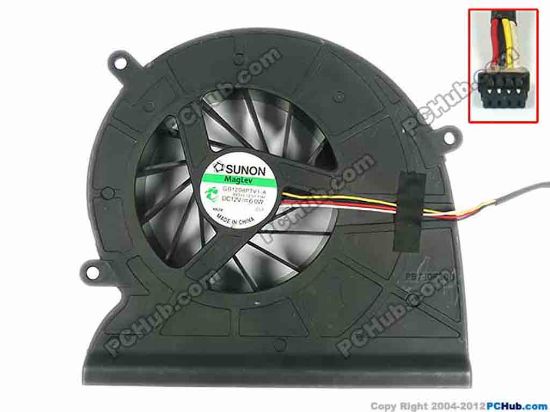 93872 SUNON GB1208PTV1-A Cooling Fan  B4393.13.V1.F.HF, w55x4x4, 12V, Bare fan SUNON GB1208PTV1-A Cooling Fan