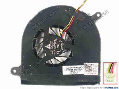 93889 HP Pavilion dv6-6153TX Cooling Fan  KSB0505HB, w55x4x4, 5V 0.40A, Bare fan HP Pavilion dv6-6153TX Cooling Fan  