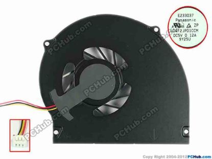 94033 Acer Aspire 4740 Series Cooling Fan  UDQF2JP01CCM, w55x3x3, 5V 0.12A, Bare fan Acer Aspire 4740 Series Cooling Fan  