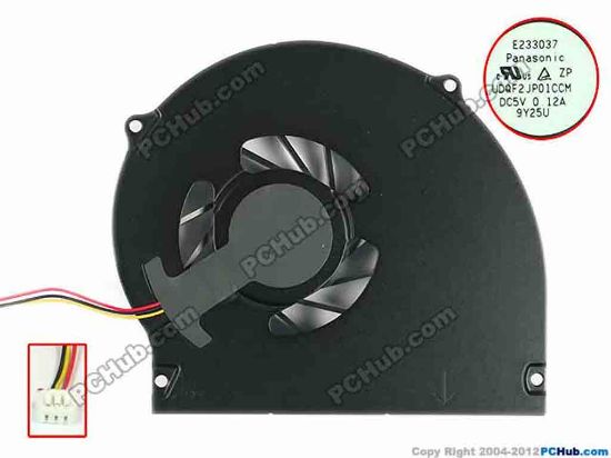 94033 Acer Aspire 4740 Series Cooling Fan  UDQF2JP01CCM, w55x3x3, 5V 0.12A, Bare fan Acer Aspire 4740 Series Cooling Fan  