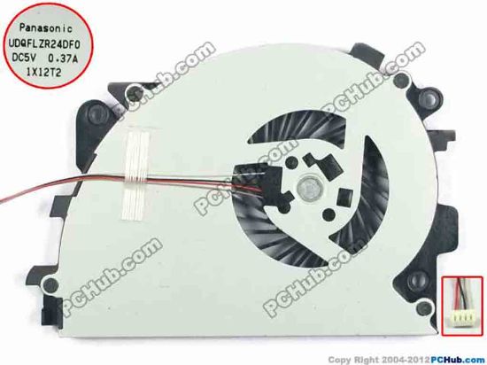 94053 Panasonic UDQFLZR24DF0 Cooling Fan  w55x3x3, 5V 0.37A, Bare fan Panasonic UDQFLZR24DF0 Cooling Fan  