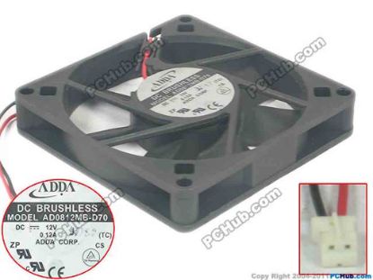 94453 ADDA AD0812MB-D70 Server - Square Fan S, (TC), sq80x80x15, w115x2x2, 12V 0.12A ADDA AD0812MB-D70 Server - Square Fan 