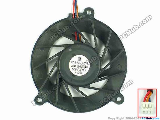 94553 Panasonic UDQF2ZR07CQU Cooling Fan  w35x3x3, 5V 0.20A Panasonic UDQF2ZR07CQU Cooling Fan  