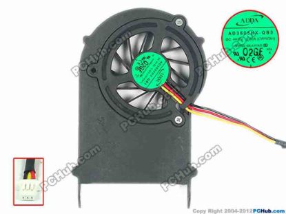 94697 ADDA AD3605HX-QB3 Cooling Fan  CWYATA1, w55x3x3, 5V, Bare fan ADDA AD3605HX-QB3 Cooling Fan  