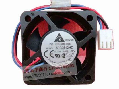 94737 Delta Electronics AFB0512HD Server - Square Fan -5P34, sq50x50x20, w90x3x3, 12V 0.15A Delta Electronics AFB0512HD Server - Square Fan 