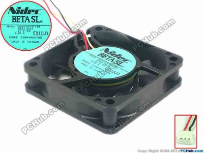 94840 Nidec D06R-24TM Server - Square Fan 19B, sq60x60x15, 3-wire, 24V 0.08A Nidec D06R-24TM Server - Square Fan 