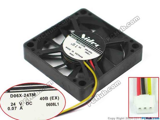 94841 Nidec D05X-24TM Server - Square Fan D06X-24TM Nidec D05X-24TM Server - Square Fan 