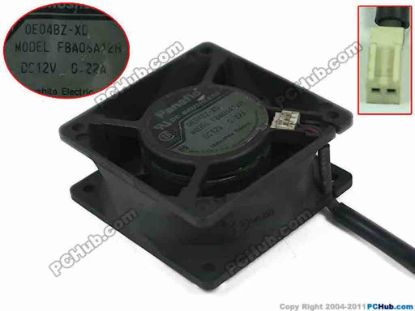 95006 Panasonic FBA06A12H Server - Square Fan 4J29DD-1A, sq60x60x25, w120x2x2, 12V 0.22A Panasonic FBA06A12H Server - Square Fan 