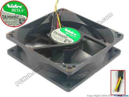 95065 Nidec M34138-57 Server - Square Fan CQ3, sq90x90x25, 3-wire, 12V 0.50A Nidec M34138-57 Server - Square Fan 